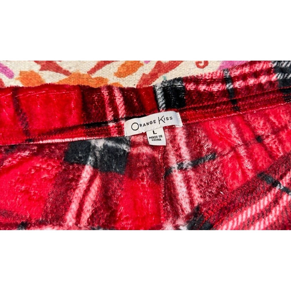 Fleece red pants NWT - Picture 3 of 4